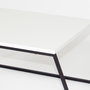 Hanah Home Juego de Mesa de Centro Blanco y Negro